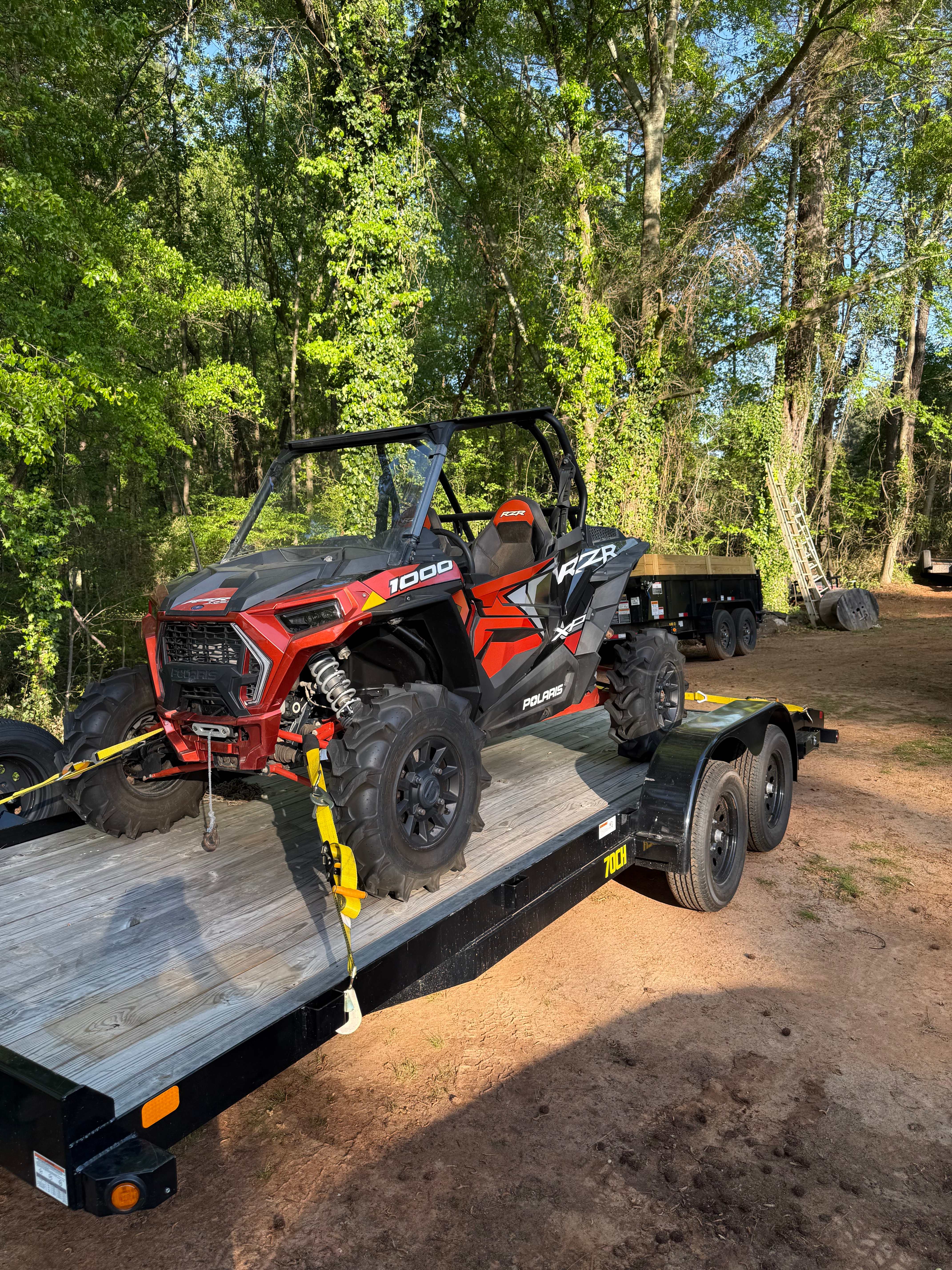 Car Hauler Trailer with Polaris RZR